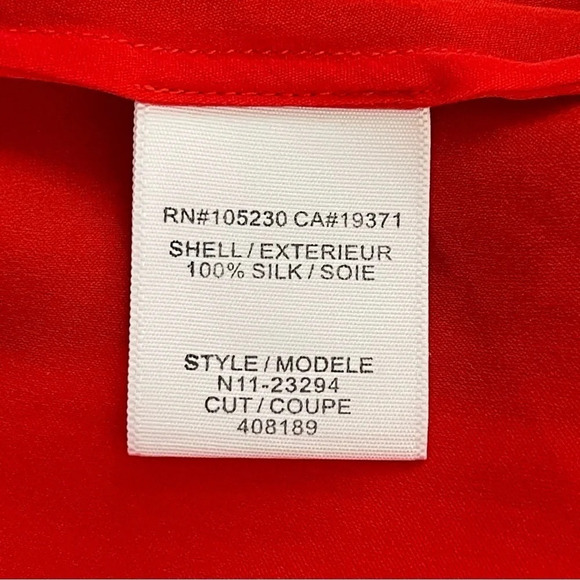Joie sleeveless silk red blouse top size XS - Picture 8 of 9